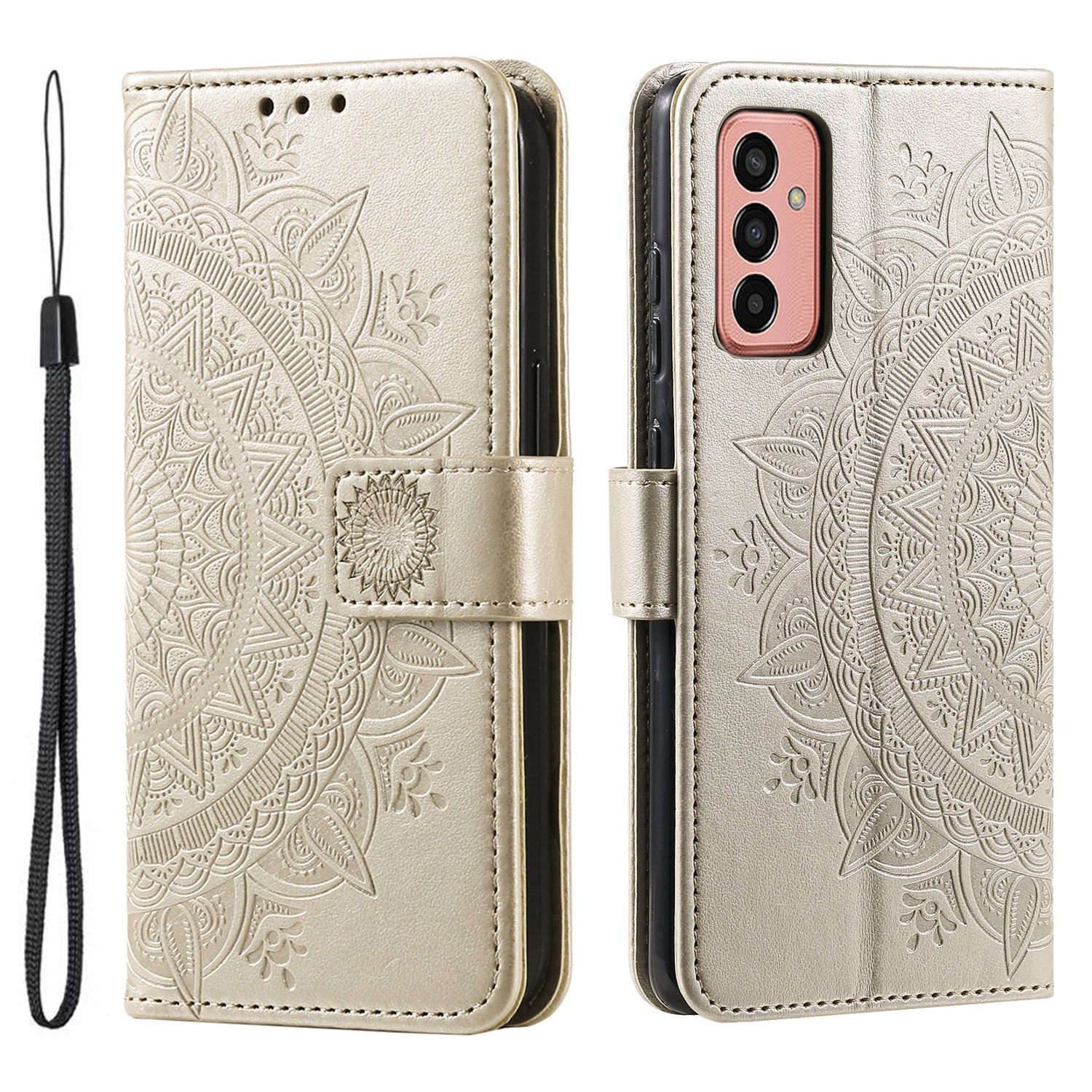 For Samsung Galaxy M14 5G Wallet Stand Flip Cover Mandala Flower Pattern Leather Phone Case For Samsung Galaxy M14 5G Wallet Stand Flip Cover Mandala Flower Pattern Leather Phone Case